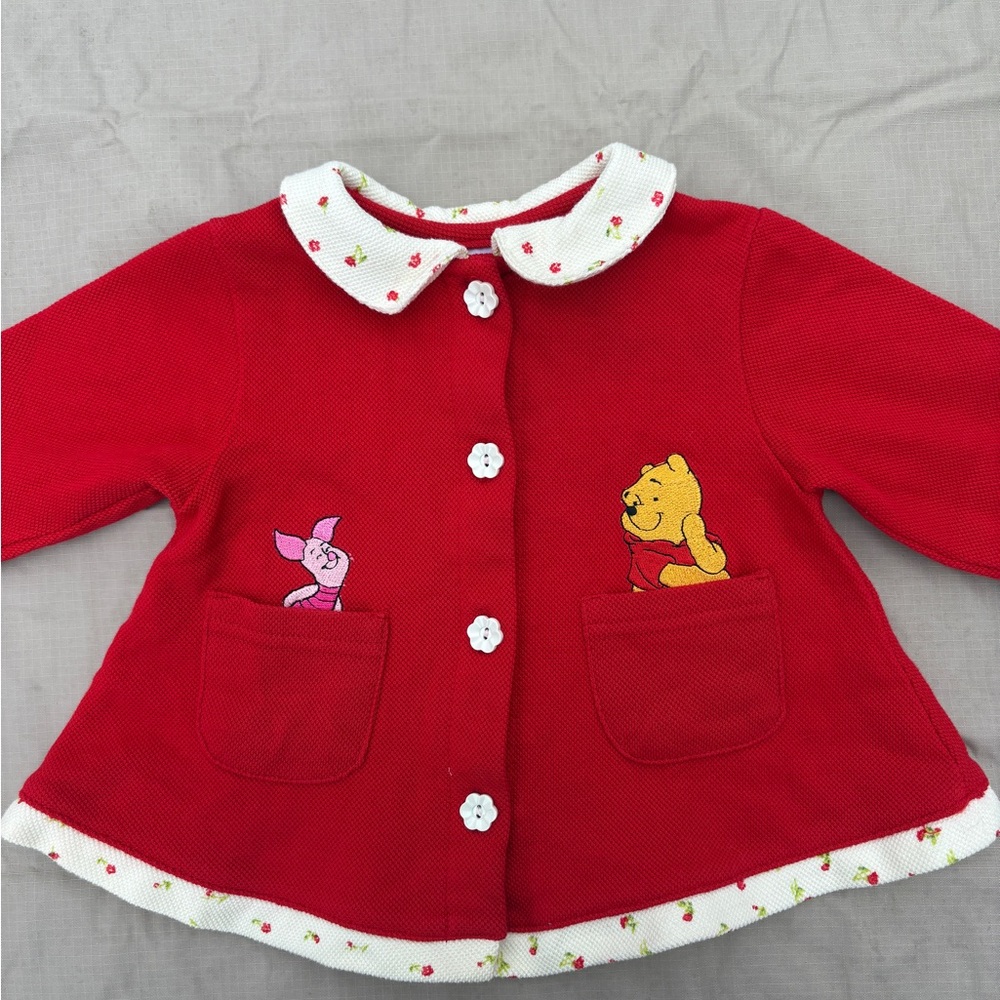 Red Disney Winnie the Pooh Baby Top
